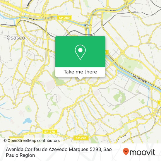 Avenida Corifeu de Azevedo Marques 5293 map