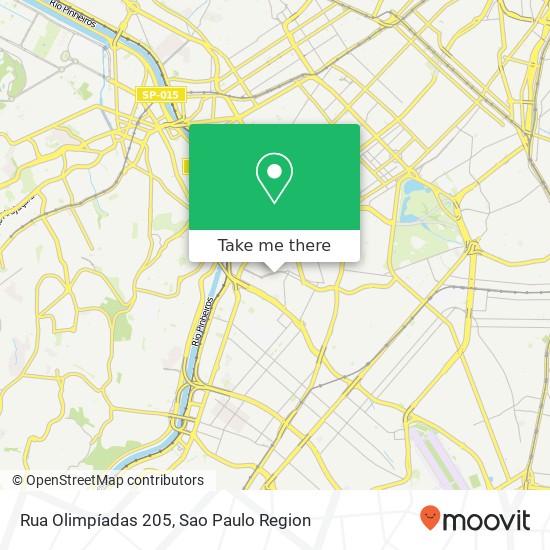 Rua Olimpíadas 205 map