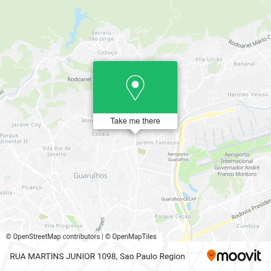 RUA MARTINS JUNIOR 1098 map