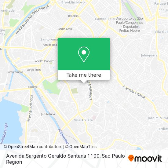 Mapa Avenida Sargento Geraldo Santana 1100