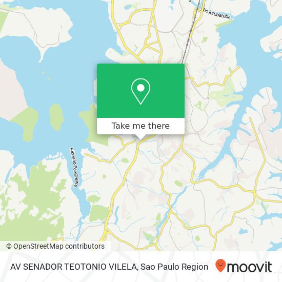 Mapa AV SENADOR TEOTONIO VILELA