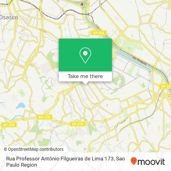 Mapa Rua Professor Antônio Filgueiras de Lima 173