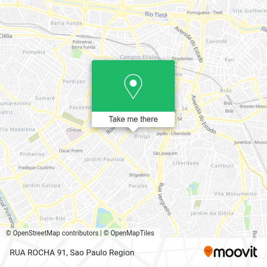 RUA ROCHA 91 map