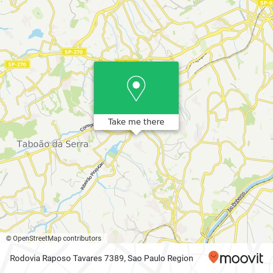 Rodovia Raposo Tavares 7389 map