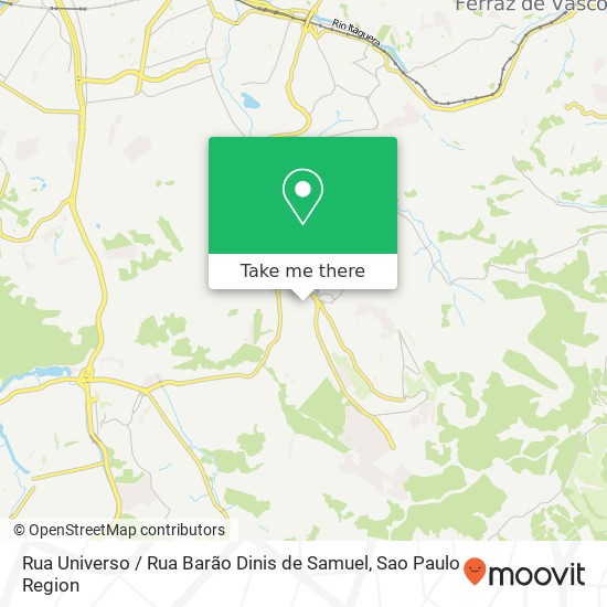 Rua Universo / Rua Barão Dinis de Samuel map