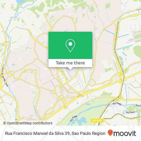 Mapa Rua Francisco Manoel da Silva 39