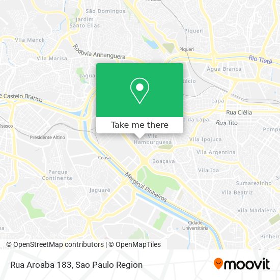 Rua Aroaba 183 map