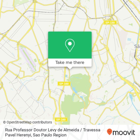 Mapa Rua Professor Doutor Levy de Almeida / Travessa Pavel Herenyi