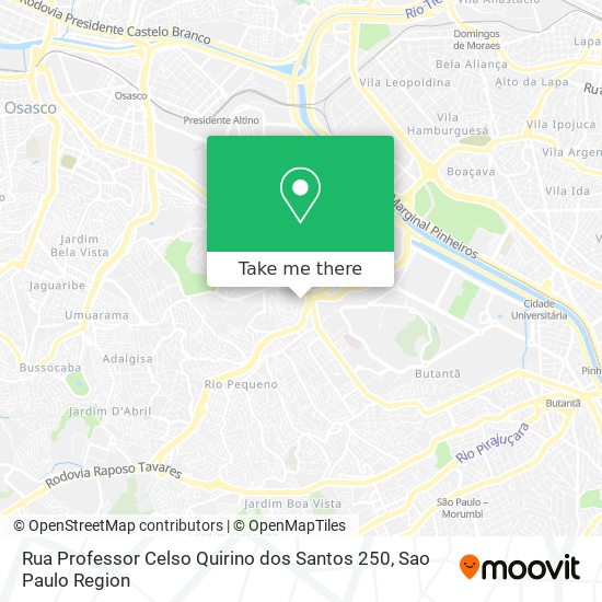 Rua Professor Celso Quirino dos Santos 250 map