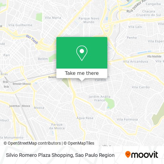 Mapa Silvio Romero Plaza Shopping