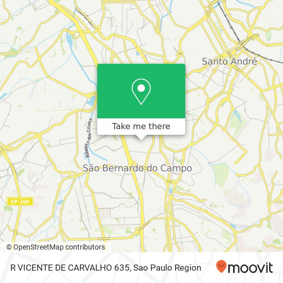 R VICENTE DE CARVALHO 635 map