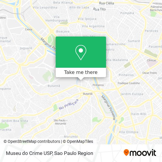 Mapa Museu do Crime USP