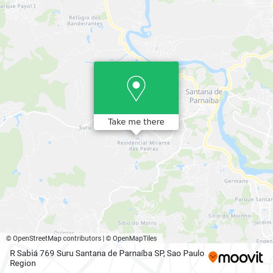 R  Sabiá  769   Suru  Santana de Parnaíba   SP map