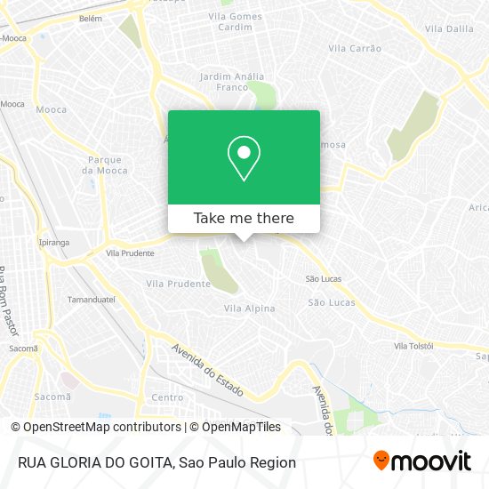 Mapa RUA GLORIA DO GOITA