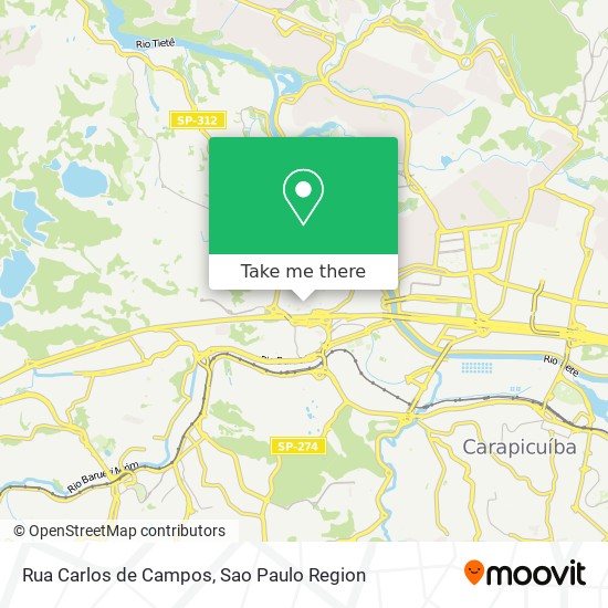 Mapa Rua Carlos de Campos