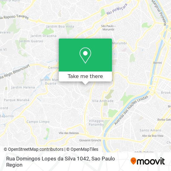 Rua Domingos Lopes da Silva 1042 map