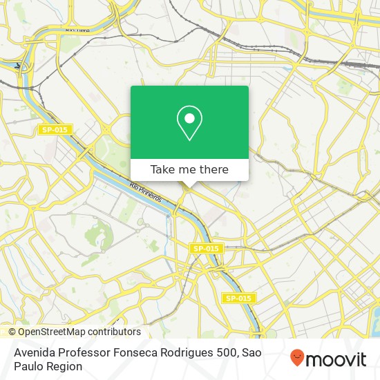 Avenida Professor Fonseca Rodrigues 500 map