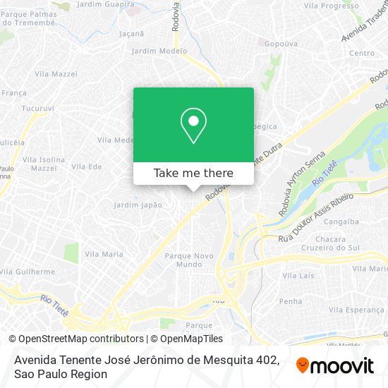 Avenida Tenente José Jerônimo de Mesquita 402 map