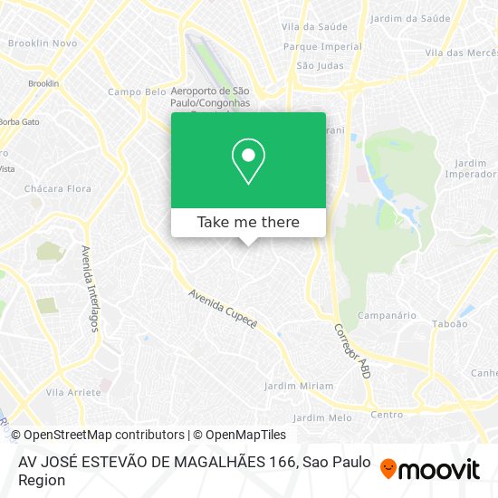 Mapa AV JOSÉ ESTEVÃO DE MAGALHÃES 166