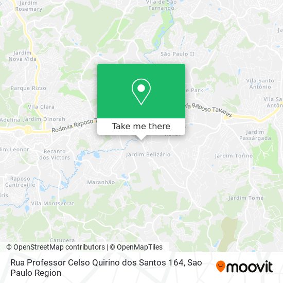 Rua Professor Celso Quirino dos Santos 164 map