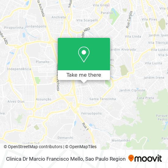 Clinica Dr Marcio Francisco Mello map