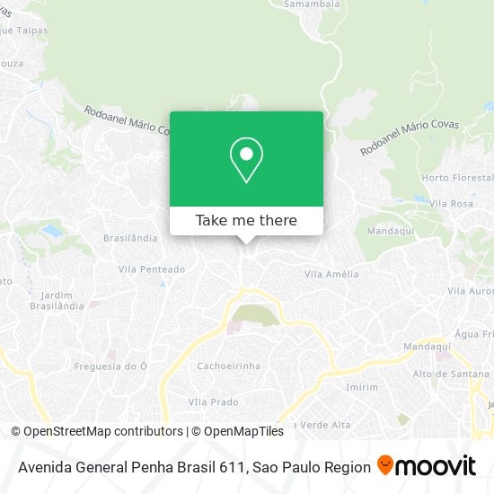 Mapa Avenida General Penha Brasil 611