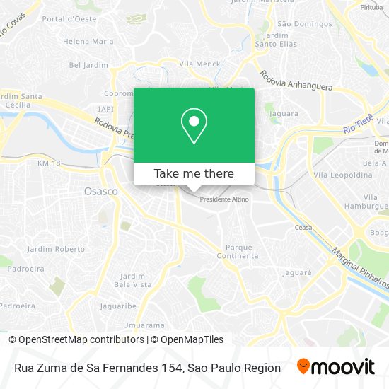 Rua Zuma de Sa Fernandes 154 map