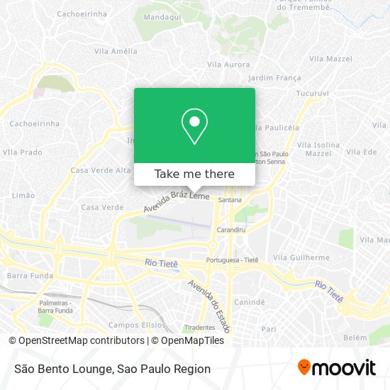 São Bento Lounge map