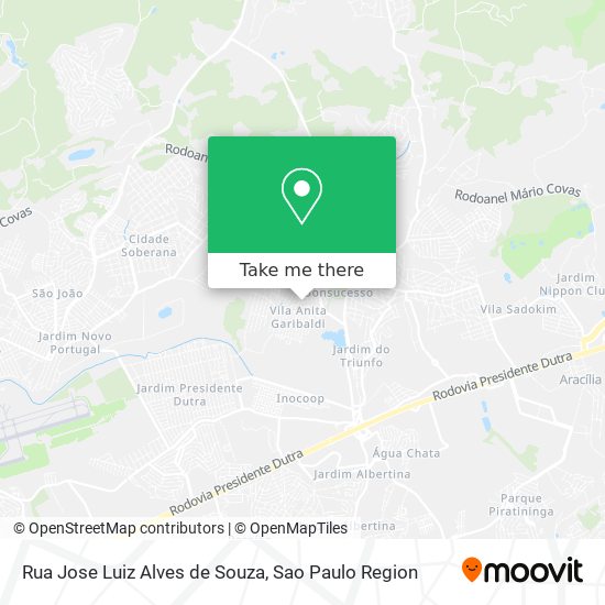 Rua Jose Luiz Alves de Souza map