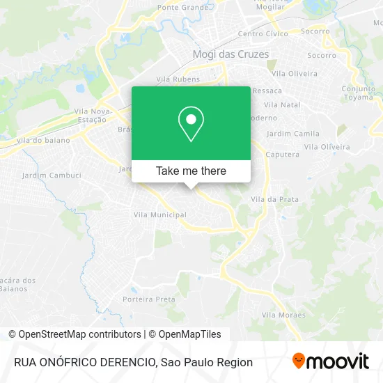 RUA ONÓFRICO DERENCIO map