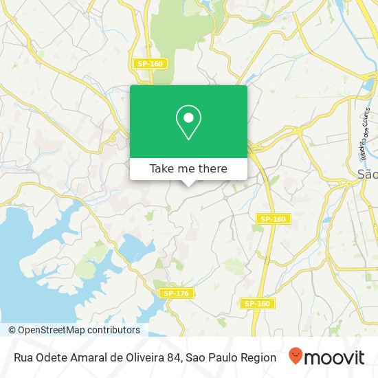 Rua Odete Amaral de Oliveira  84 map