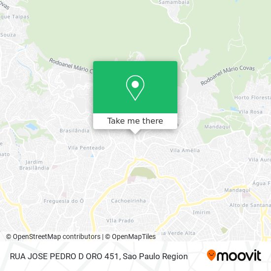 RUA JOSE PEDRO D ORO 451 map