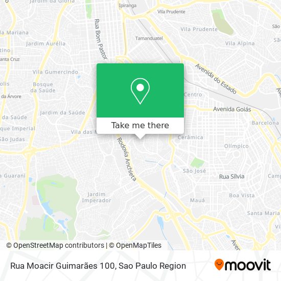 Mapa Rua Moacir Guimarães 100
