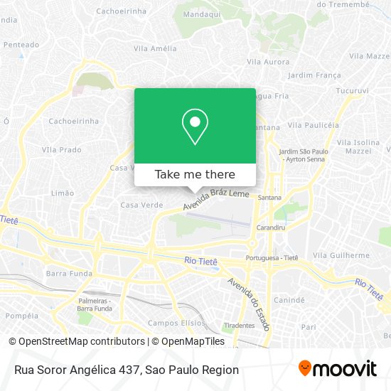 Mapa Rua Soror Angélica 437