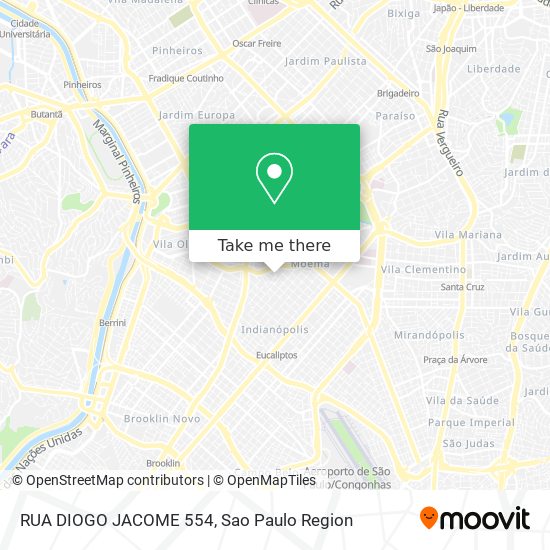 Mapa RUA DIOGO JACOME 554