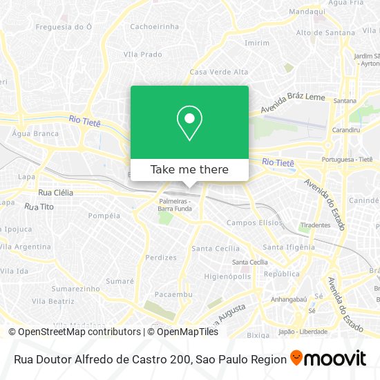 Mapa Rua Doutor Alfredo de Castro 200