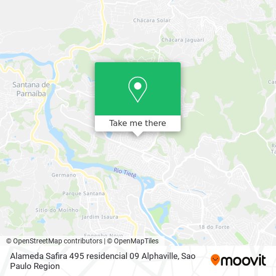 Alameda Safira 495 residencial 09 Alphaville map