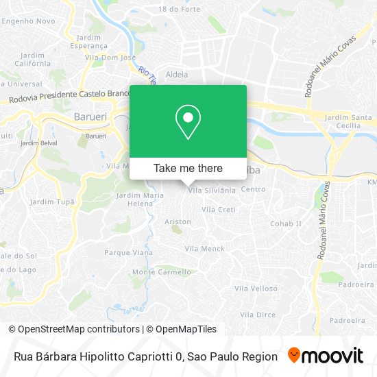 Rua Bárbara Hipolitto Capriotti 0 map