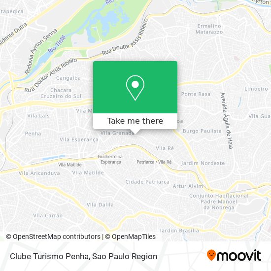 Clube Turismo Penha map