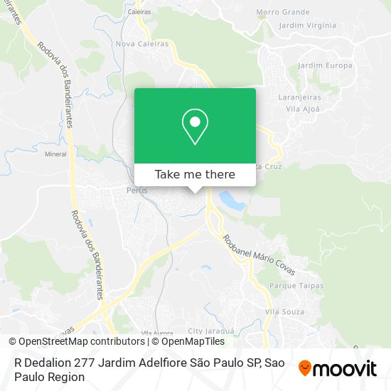 R  Dedalion  277   Jardim Adelfiore São Paulo   SP map