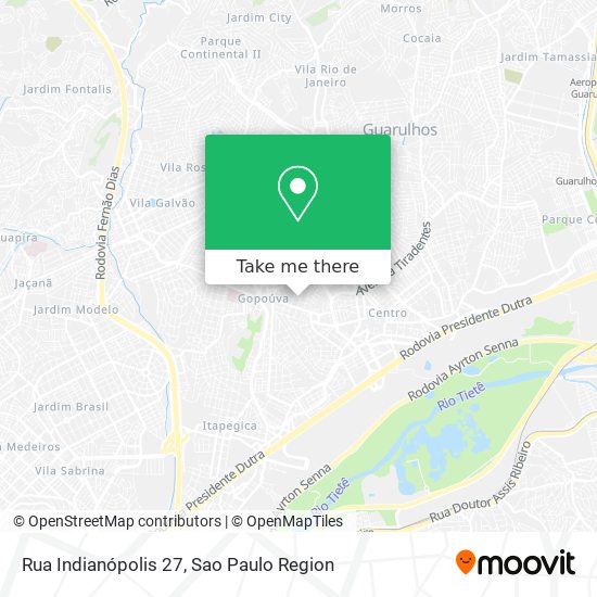Rua Indianópolis 27 map
