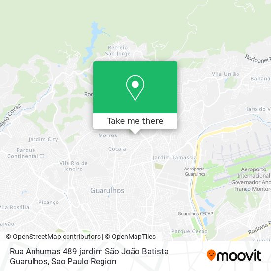 Rua Anhumas  489   jardim São João Batista Guarulhos map
