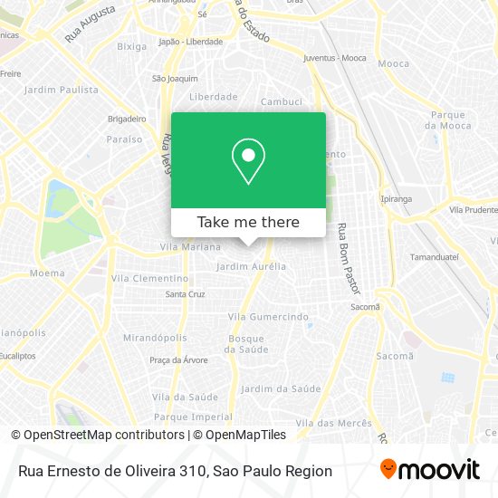 Mapa Rua Ernesto de Oliveira  310