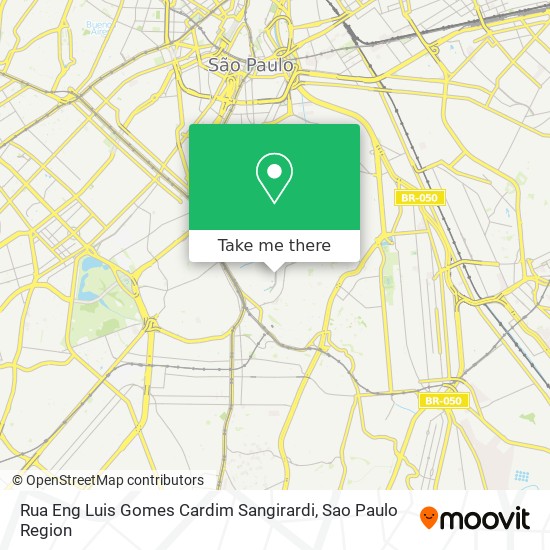 Mapa Rua Eng Luis Gomes Cardim Sangirardi