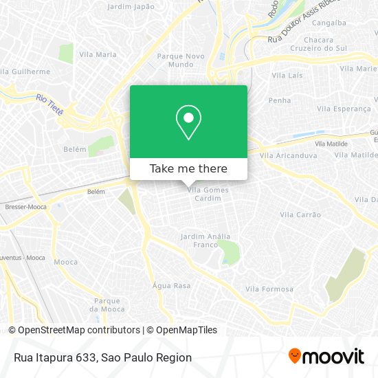 Rua Itapura 633 map