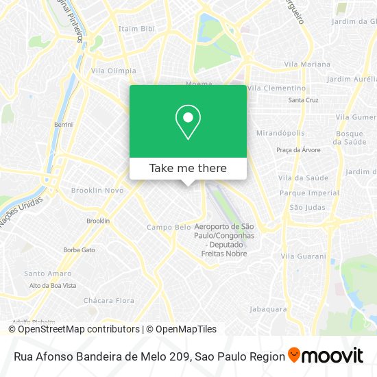 Mapa Rua Afonso Bandeira de Melo 209