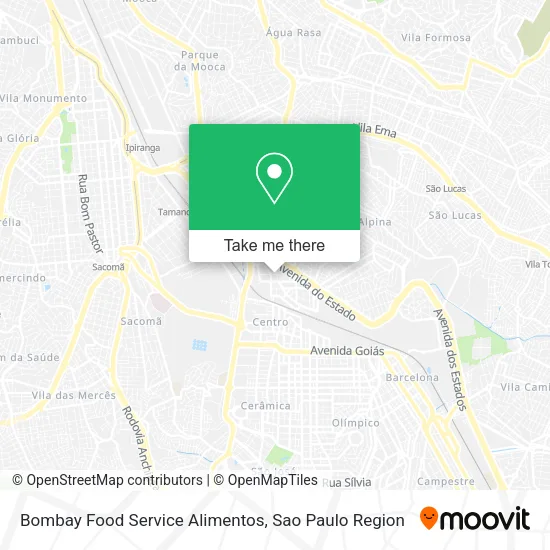 Bombay Food Service Alimentos map