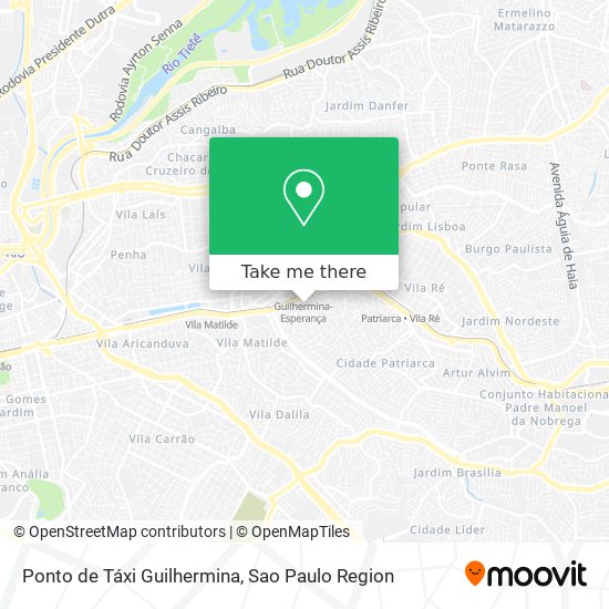 Ponto de Táxi Guilhermina map