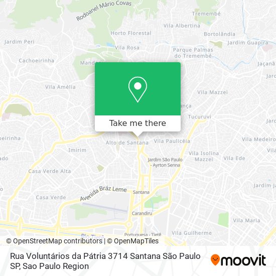 Rua Voluntários da Pátria  3714   Santana   São Paulo   SP map