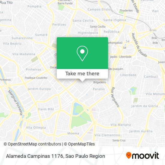 Alameda Campinas 1176 map